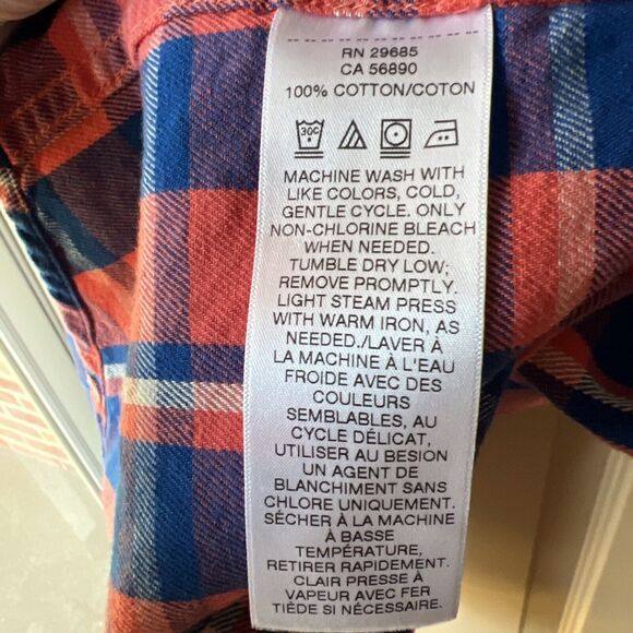 Pendleton Vibrant Red and Blue Plaid Shirt - Picture 4 of 4